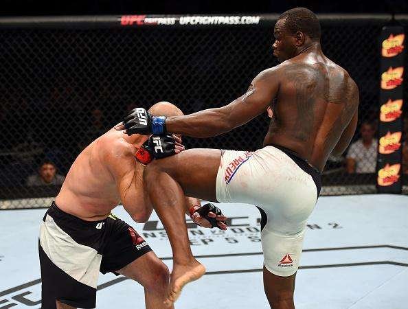 Imagens da vitria de Glover Teixeira sobre Ovince Saint Preux no UFC em Nashville