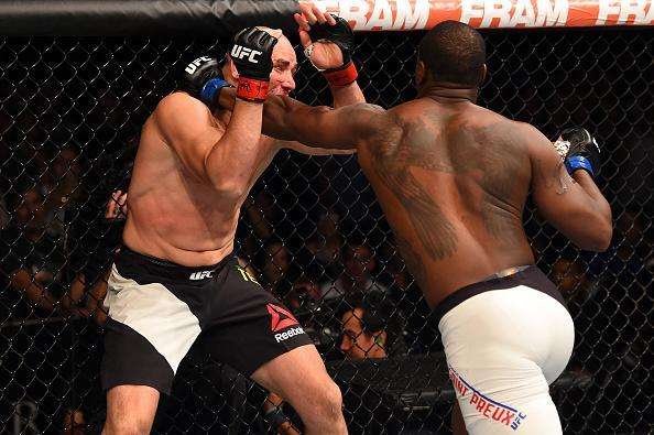 Imagens da vitria de Glover Teixeira sobre Ovince Saint Preux no UFC em Nashville