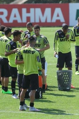 Imagens do treino do Atltico nesta tera, na Cidade do Galo