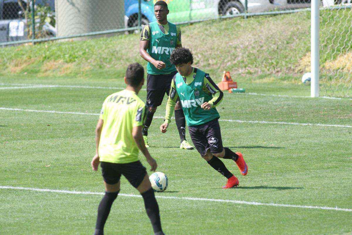 Imagens do treino do Atltico nesta tera, na Cidade do Galo