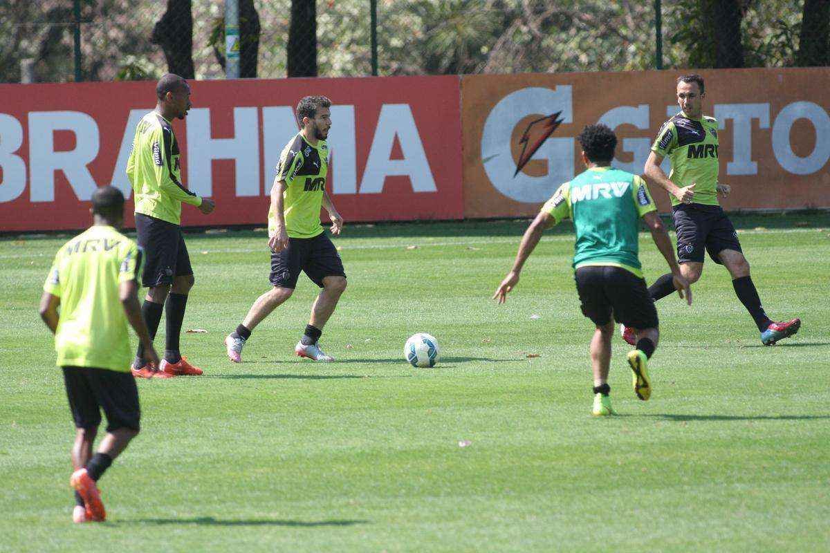 Imagens do treino do Atltico nesta tera, na Cidade do Galo