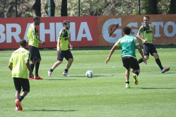 Imagens do treino do Atltico nesta tera, na Cidade do Galo