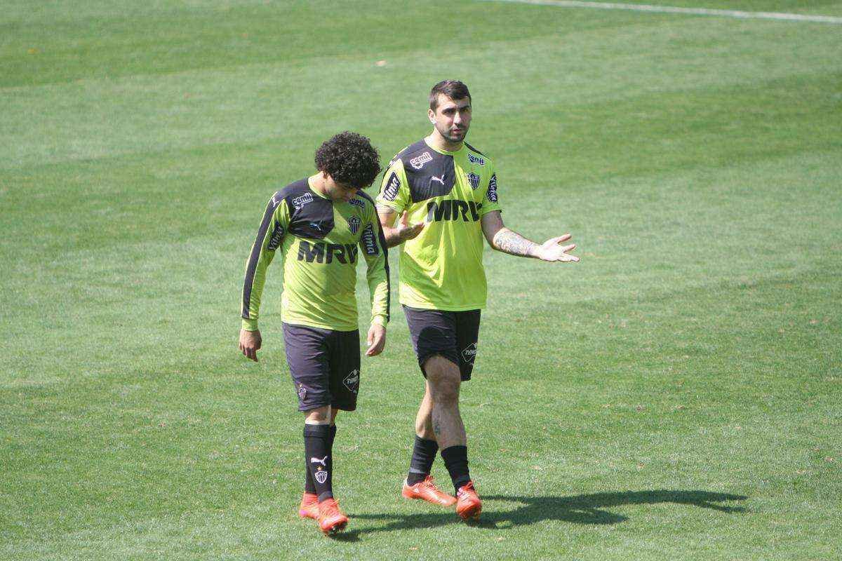 Imagens do treino do Atltico nesta tera, na Cidade do Galo