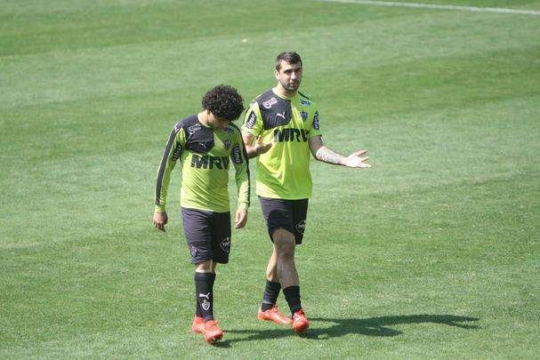 Imagens do treino do Atltico nesta tera, na Cidade do Galo