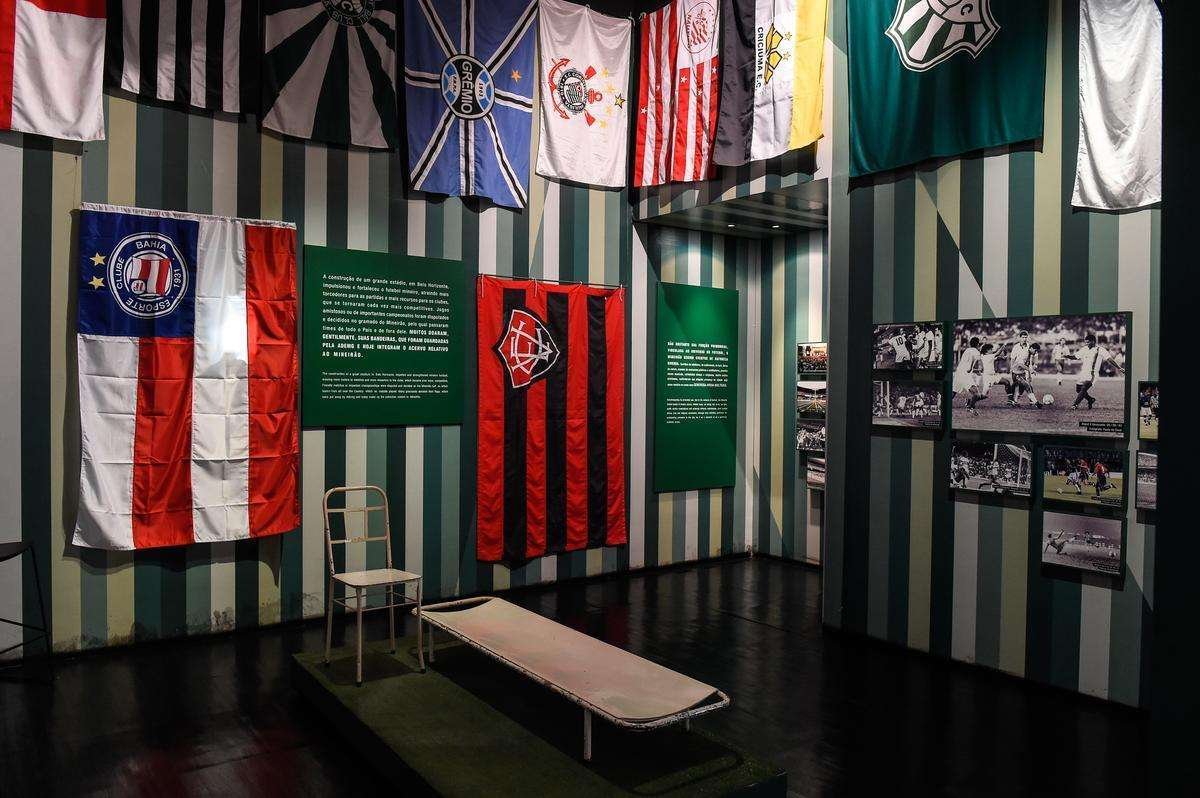 Aberto ao pblico em maro de 2013, o Museu Brasileiro do Futebol recupera a memria do futebol