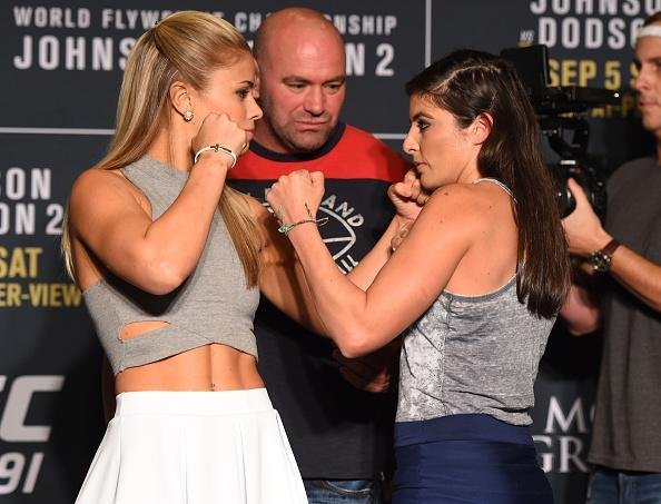 Encarada entre Paize VanZant e Alex Chambers