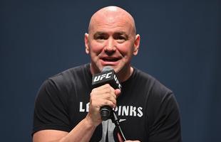 Veja imagens da super coletiva do UFC em Las Vegas - Presidente Dana White