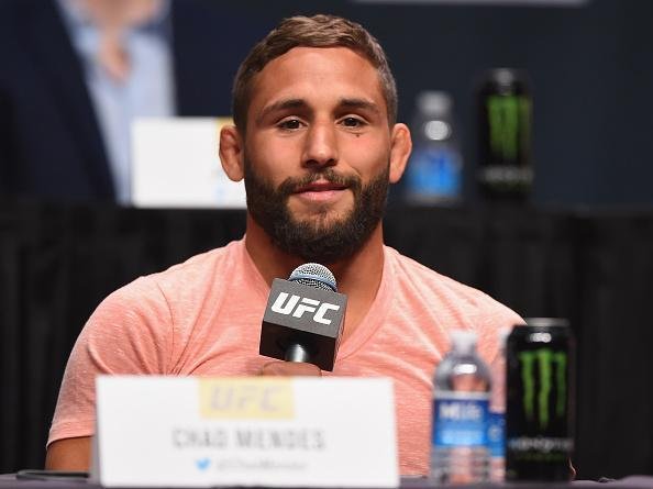 Veja imagens da super coletiva do UFC em Las Vegas - Chad Mendes, que enfrenta Frankie Edgar na luta principal do TUF 22 Finale, dia 11 de dezembro