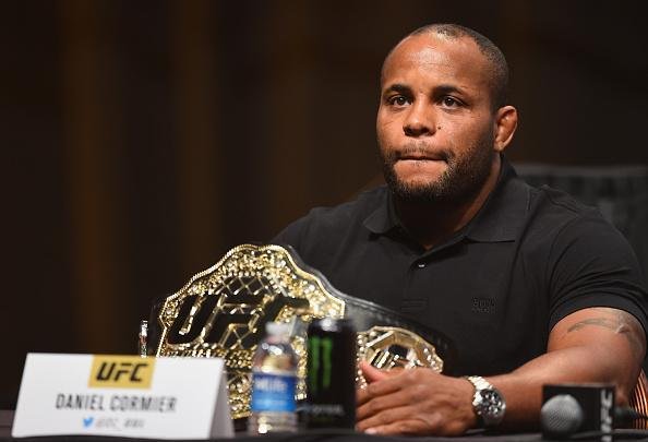 Veja imagens da super coletiva do UFC em Las Vegas - Daniel Cormier, que defende o cinturo dos meio-pesados contra Alexander Gustafsson, no UFC 192, dia 3 de outubro, em Houston