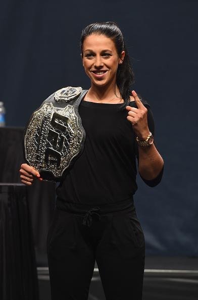 Veja imagens da super coletiva do UFC em Las Vegas - Joanna Jedrzejczyk