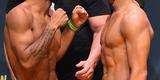 Confira a galeria de fotos da pesagem do UFC 191 - Campeo Demetrious Johnson e desafiante John Dodson
