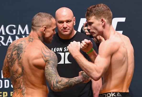 Confira a galeria de fotos da pesagem do UFC 191 - Ross Pearson x Paul Felder