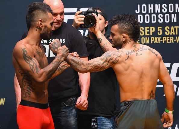 Confira a galeria de fotos da pesagem do UFC 191 - Francisco Rivera x John Lineker