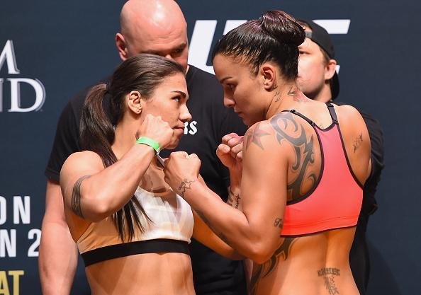 Confira a galeria de fotos da pesagem do UFC 191 - Jessica Andrade x Raquel Pennington
