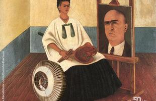 O Gigante também dá as caras na obra 'Auto-retrato com o retrato do doutor Farill', de Frida Kahlo