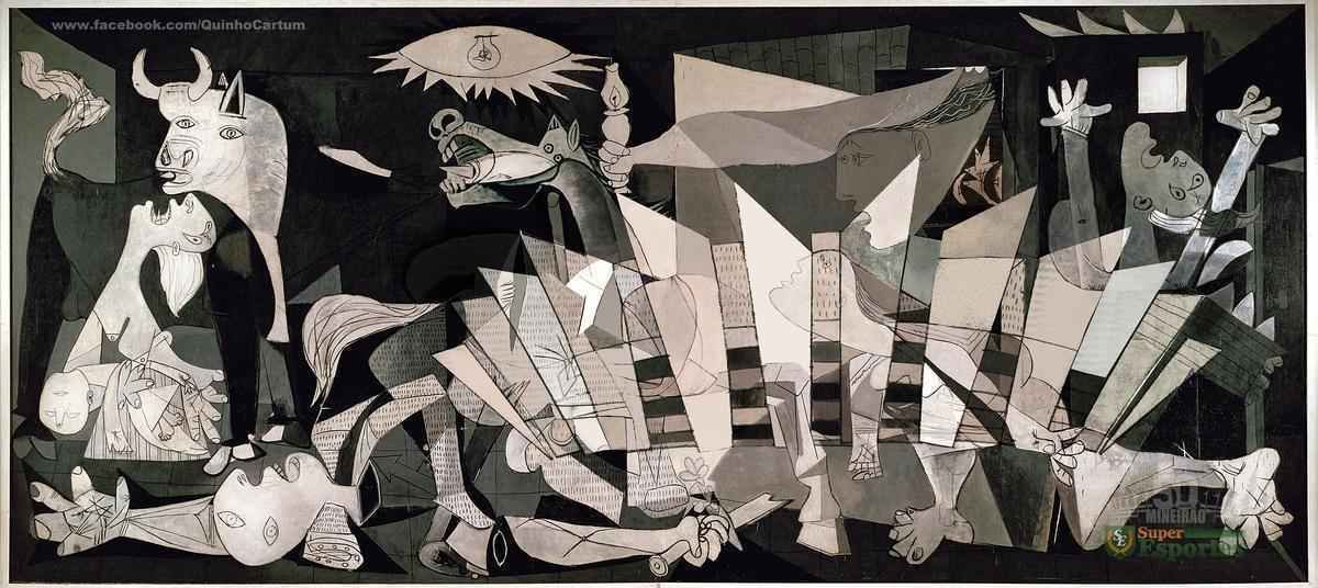 O Mineirão cairia bem até na caótica obra 'Guernica', de Picasso