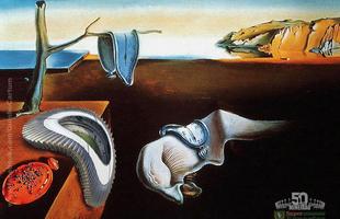 Mineirão em versão 'derretida' no quadro 'Persistência da memória', do pintor surrealista Salvador Dali