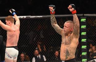 Ross Pearson (preto) venceu Paul Felder por deciso dividida no UFC 191