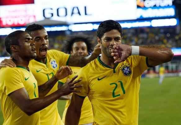 Imagens da goleada do Brasil sobre os EUA em amistoso disputado em em Foxborough