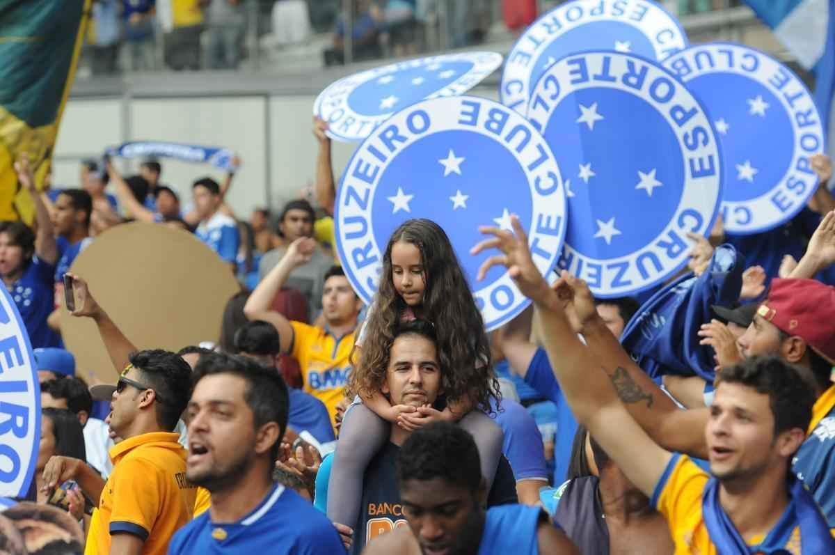 Imagens da torcida do Cruzeiro no clssico contra o Atltico no Mineiro