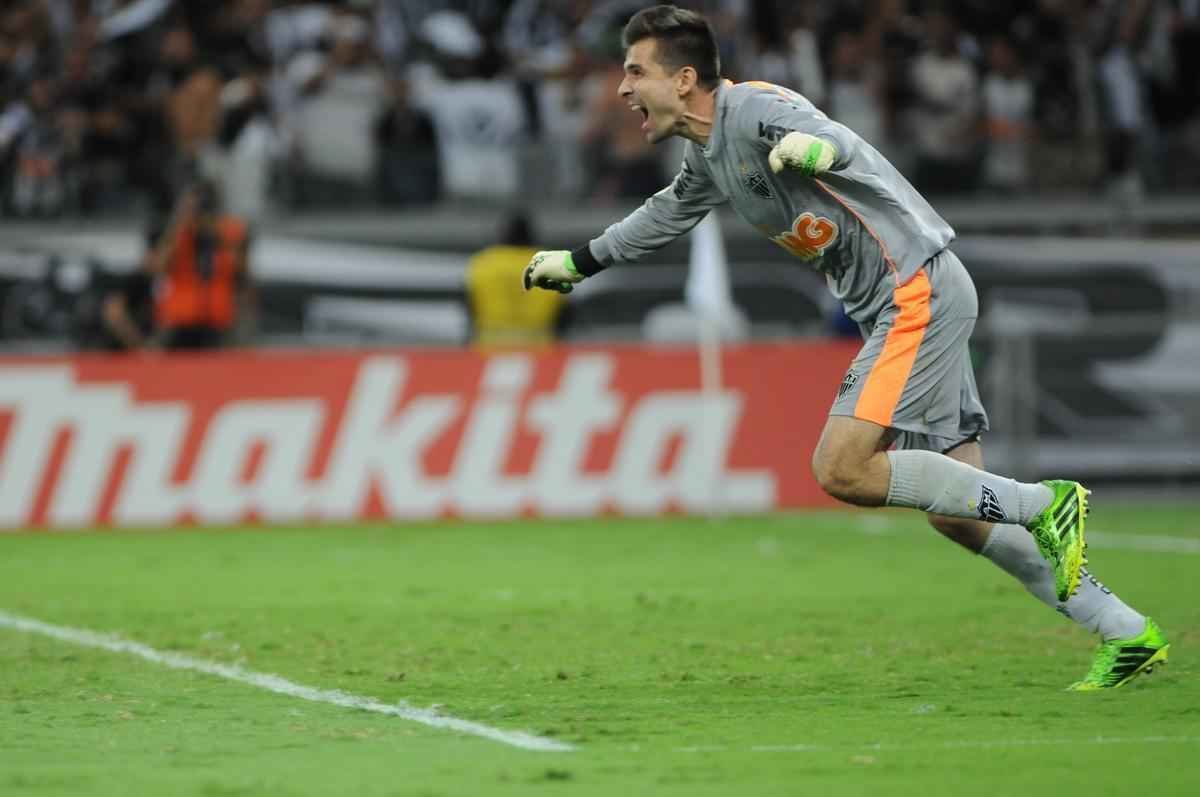 Goleiro comemora a conquista da Libertadores