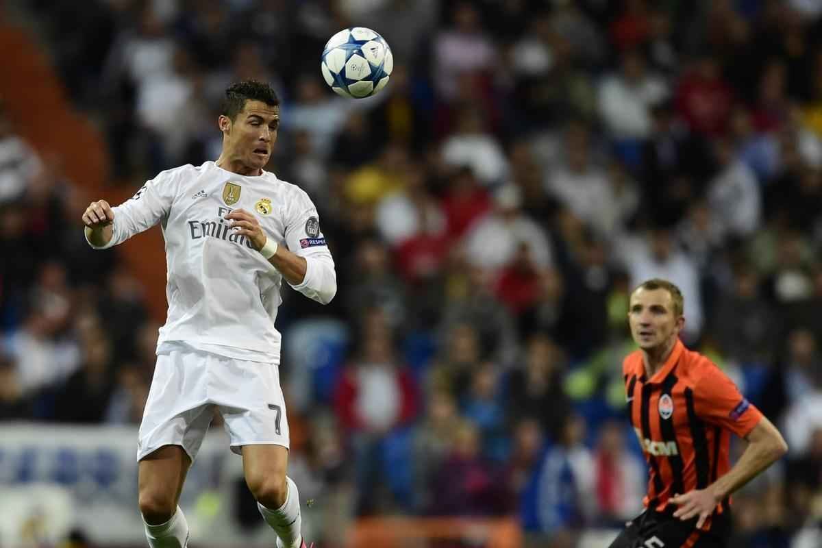 Real Madrid vence Shakhtar Donetsk com trs gols de Cristiano Ronaldo e um de Karim Benzema 