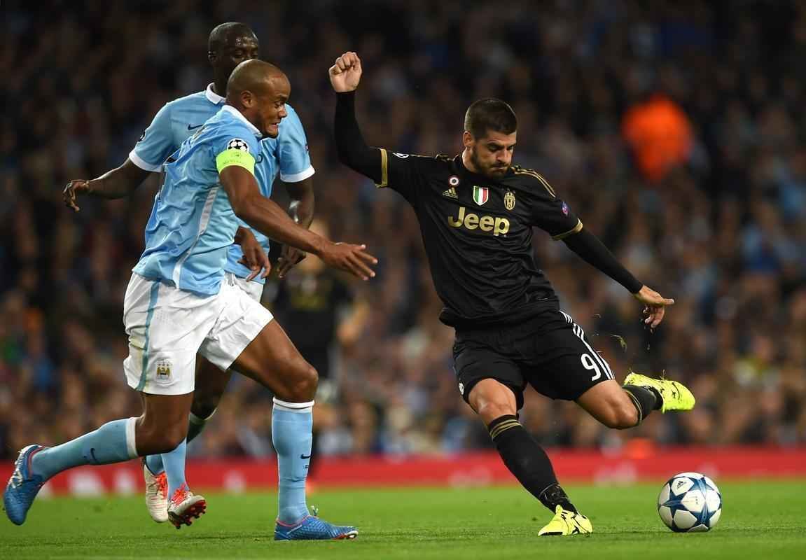 Juventus vira sobre Manchester City com gols de Mario Mandzukic e lvaro Morata 