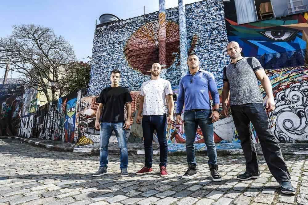 Sesso de fotos do UFC em So Paulo - Thominhas, Cummins, Belfort e Glover