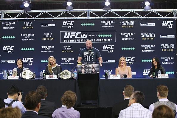 Coletiva e encaradas do UFC em Melbourne - Entrevista com lutadoras e Dana White