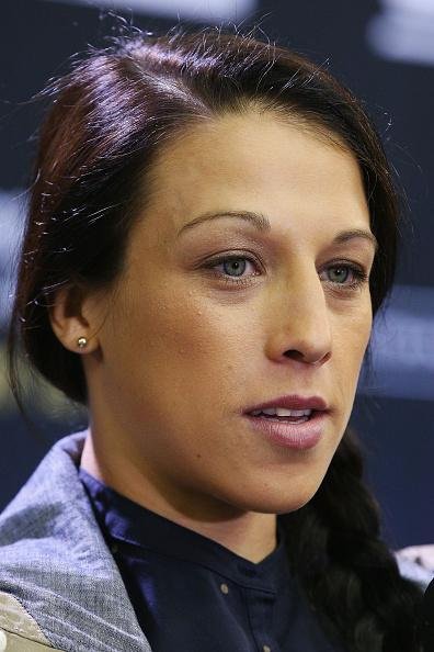 Coletiva e encaradas do UFC em Melbourne - A campe peso palha, Joanna Jedrzejczyk 