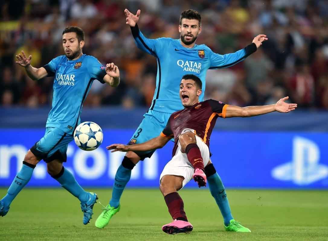 Roma e Barcelona empatam por 1 a 1 em estreia na Liga dos Campees 