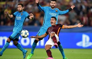Roma e Barcelona empatam por 1 a 1 em estreia na Liga dos Campees 
