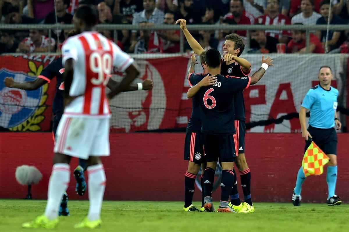 Bayern de Munique bate Olympiakos por 3 a 0 na Grcia