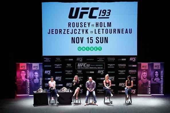 Estrelas femininas do UFC participam de Media Day com fs em Sydney