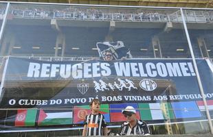 Atltico abriu as portas do Independncia para refugiados srios como forma de homenage-los e de pedir paz no pas