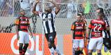 lances do primeiro tempo do jogo entre Atltico e Flamengo no Independncia