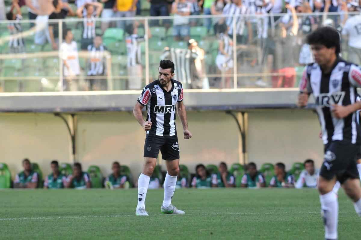 lances do primeiro tempo do jogo entre Atltico e Flamengo no Independncia