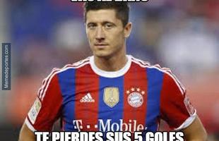 Nas redes, torcida brincou com dia histrico do atacante polons Lewandowski, que marcou cinco gols em 9 minutos durante partida do Bayern de Munique contra o Wolfsburg