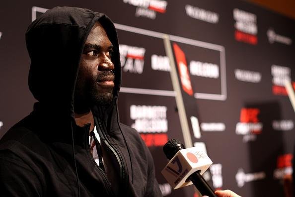Imagens do Media Day do UFC em Tquio - Uriah Hall na coletiva