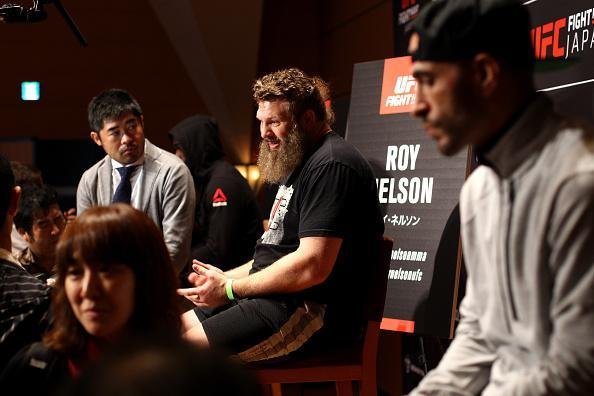 Imagens do Media Day do UFC em Tquio - Roy Nelson foi uma das atraes na coletiva
