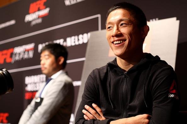 Imagens do Media Day do UFC em Tquio - Kyoji Horiguchi representa o Japo