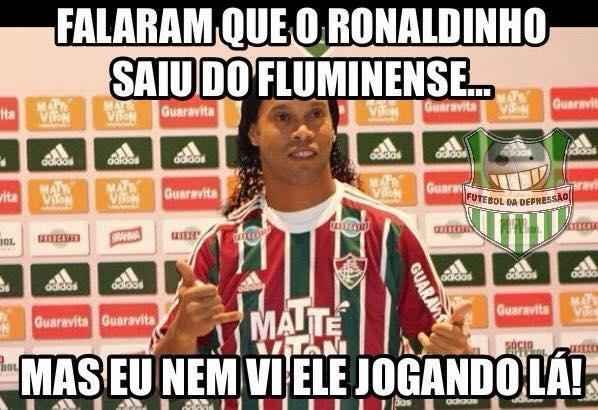 Sada de Ronaldinho do Fluminense virou meme nas redes sociais