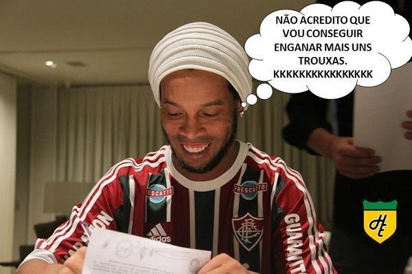 Sada de Ronaldinho do Fluminense virou meme nas redes sociais