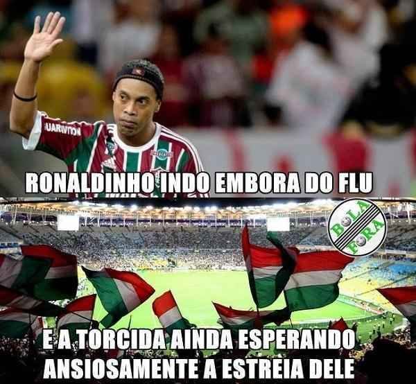 Sada de Ronaldinho do Fluminense virou meme nas redes sociais