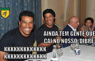 Saída de Ronaldinho do Fluminense virou meme nas redes sociais