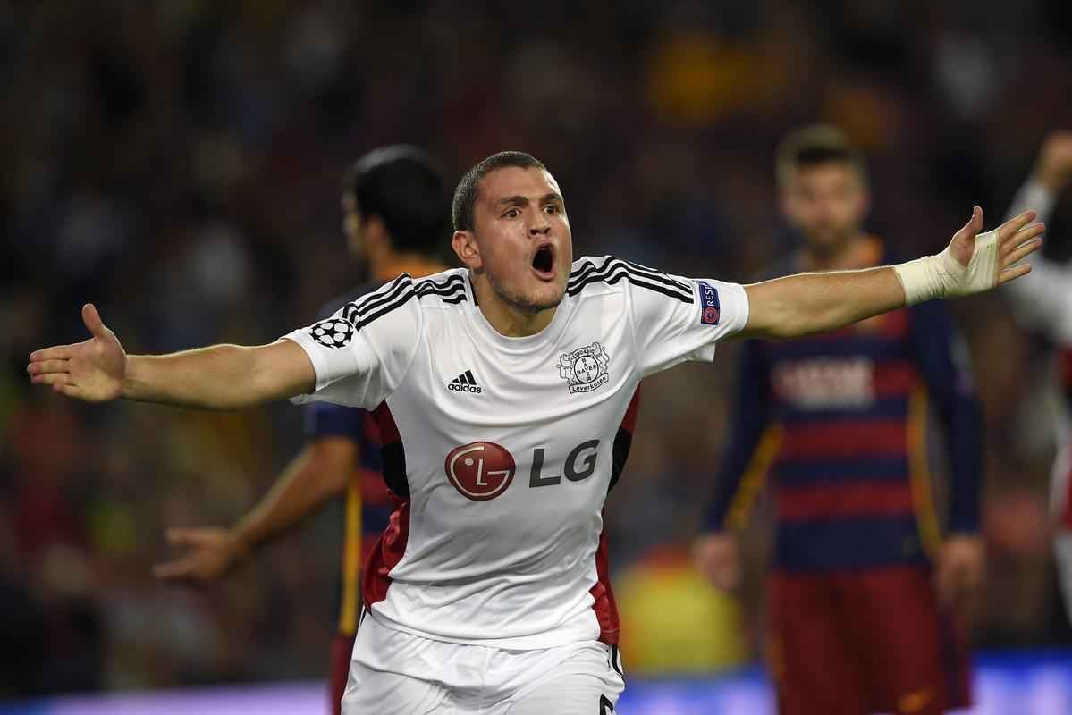 Fotos da partida entre Barcelona e Bayer Leverkusen, pela fase de grupos da Liga dos Campees 