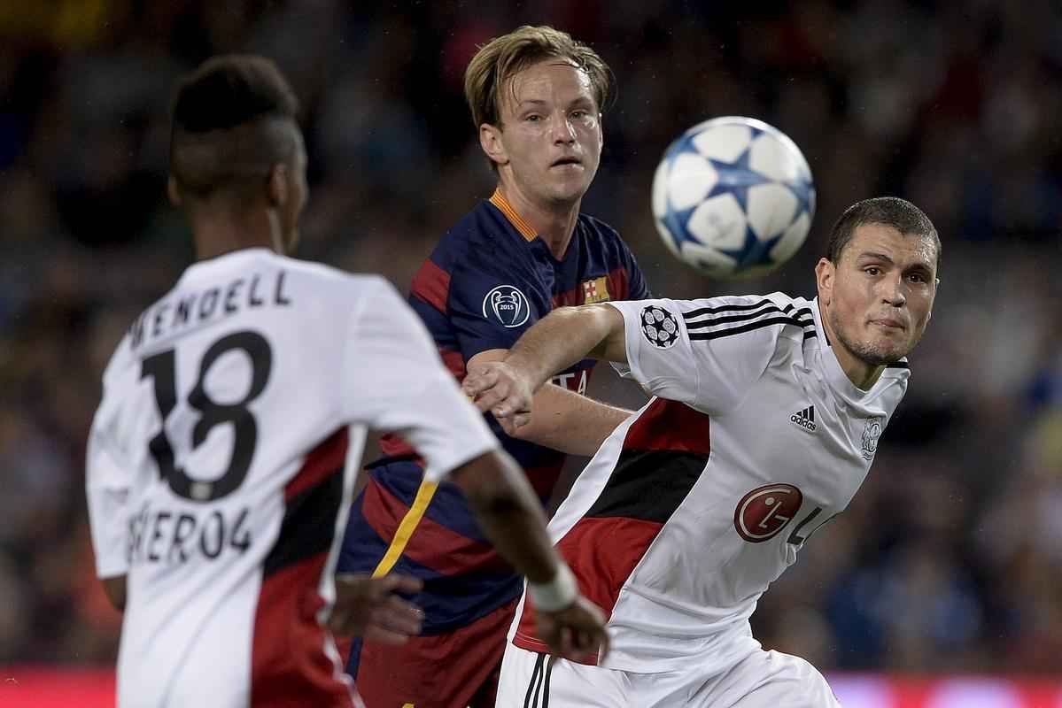 Fotos da partida entre Barcelona e Bayer Leverkusen, pela fase de grupos da Liga dos Campees 