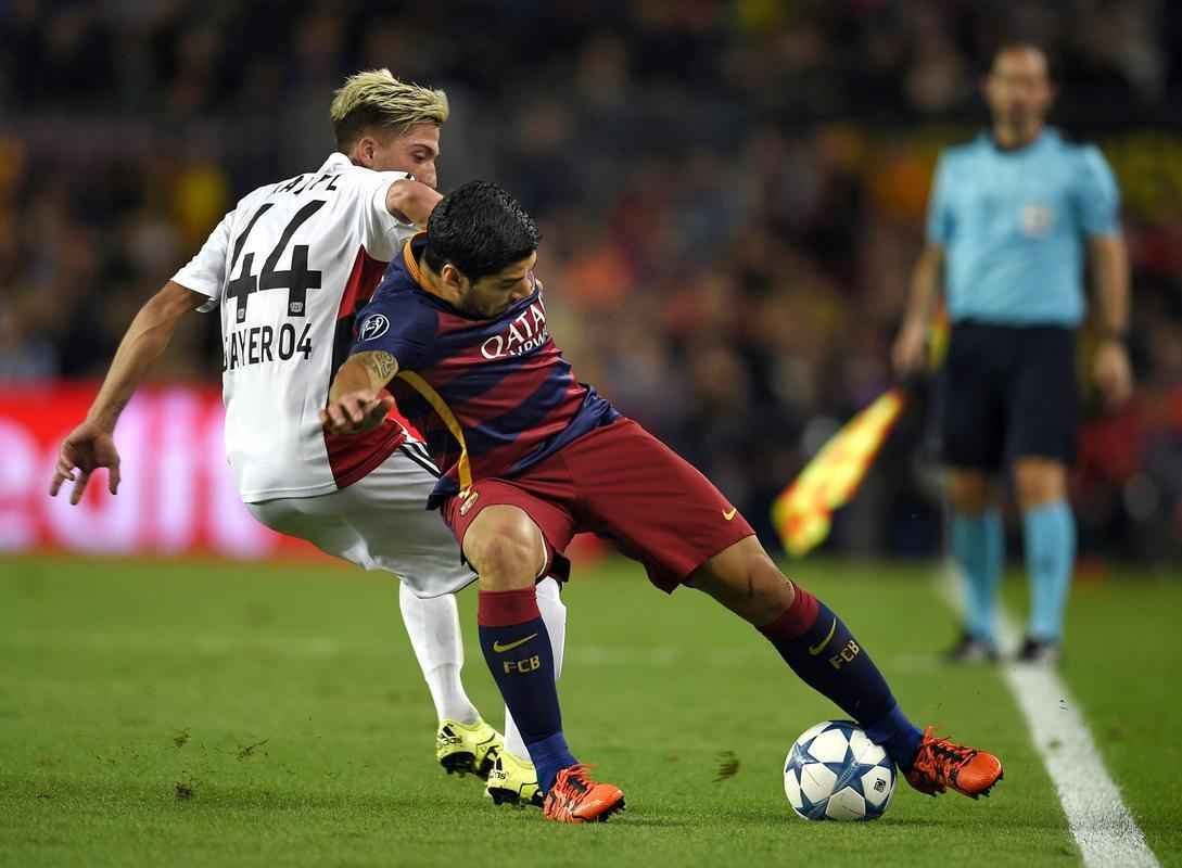 Fotos da partida entre Barcelona e Bayer Leverkusen, pela fase de grupos da Liga dos Campees 