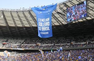 Imagens da torcida do Cruzeiro no jogo contra o Grmio no Mineiro