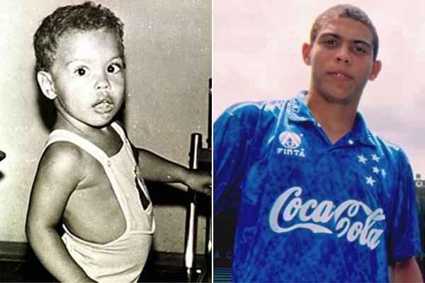 Ex-cruzeirense Ronaldo durante a infncia